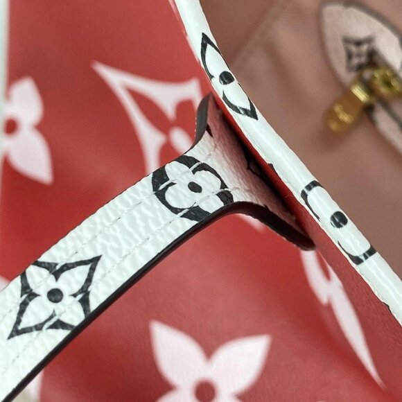 Auth LOUIS VUITTON Neverfull MM M44567 Rouge Giant Monogram AR1169 Tote Bag - Picture 11 of 16